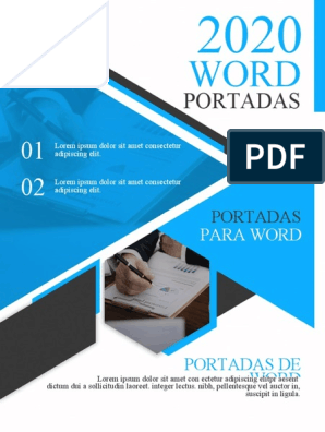 Portada de Word para Trabajos de Color Azul | PDF