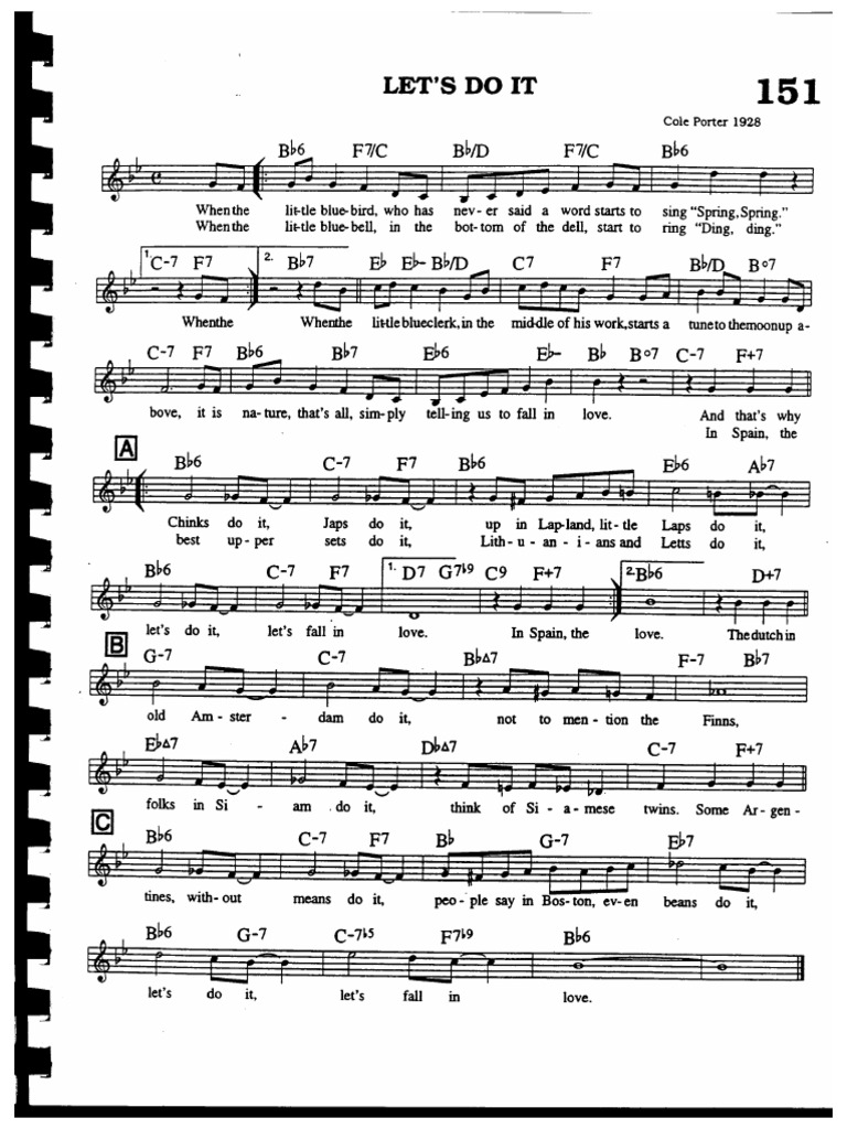 Let's Do It - Lead Sheet | PDF
