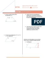 Exercícios: Quadriláteros: Professorferretto Professorferretto