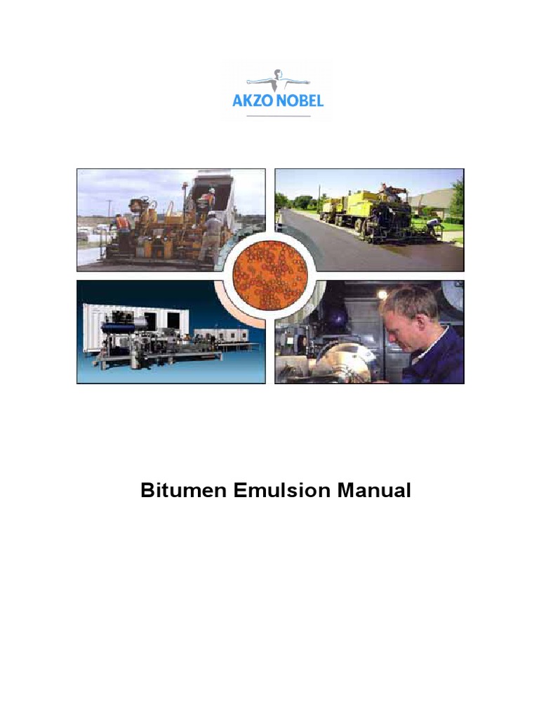 Akzo Nobel Bitumen Emulsion Manual Download Free PDF Emulsion Asphalt