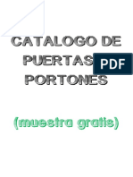 Catalago de Puertas y Portones Mustra Gratis