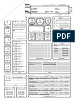 Magical Tinkering: Armorer Level 4 Character Sheet