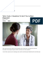 Tarlov Cysts - 4 Questions To Ask If You'Ve Been Diagnosed - Penn Medicine