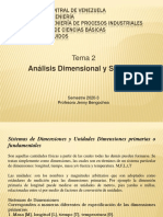 Tema 2 Análisis Dimensional y Similitud