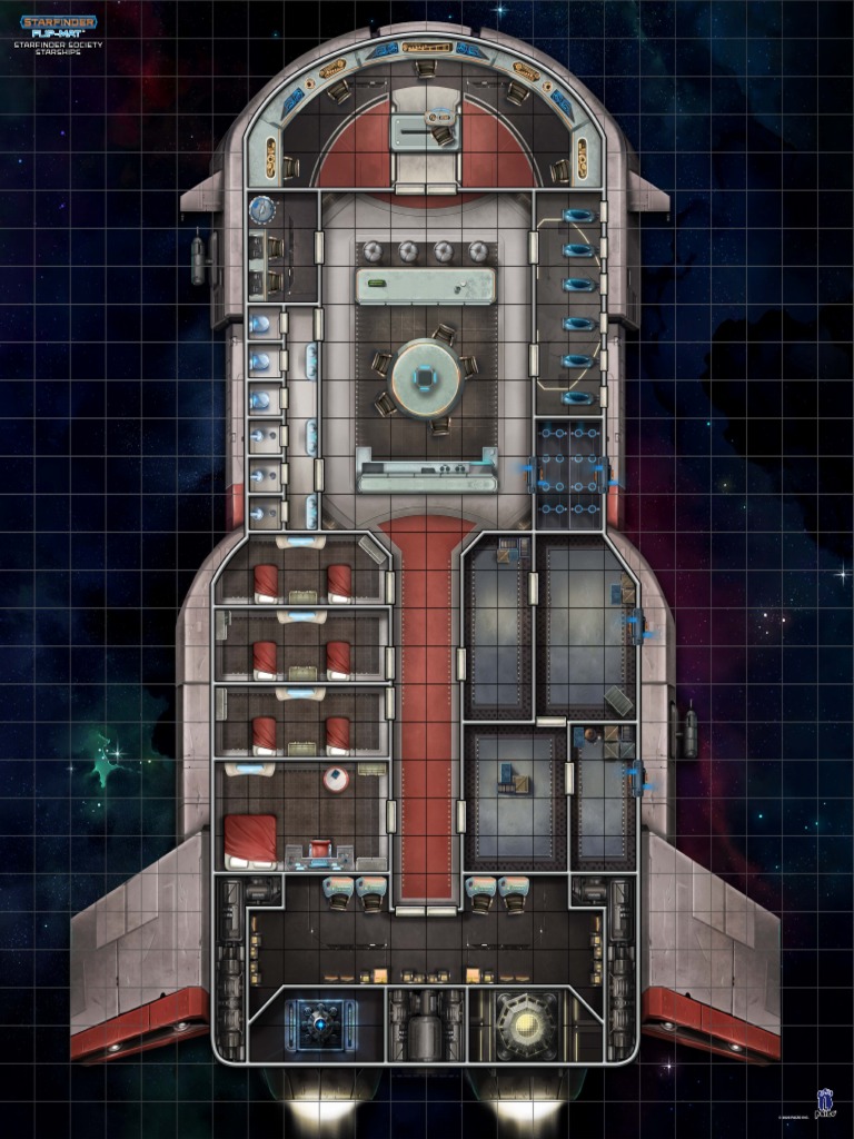 Flip-Mat - Starfinder Society Starships (PZO7318) | PDF