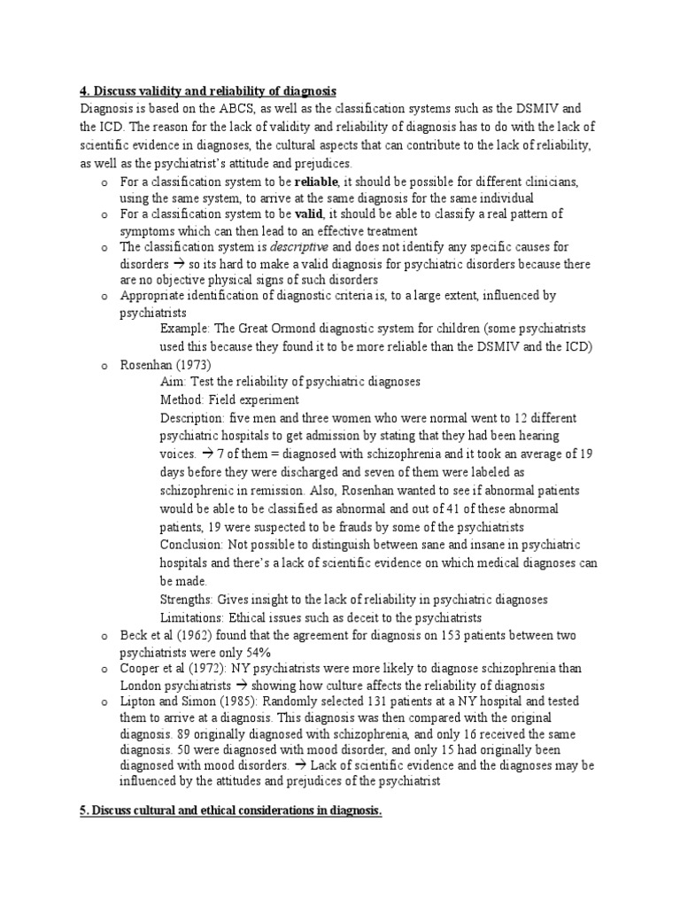 Abnormal Psychology Learning Outcomes | PDF | Psychology | Psychiatry