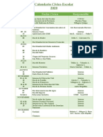 Calendario Cívico Escolar