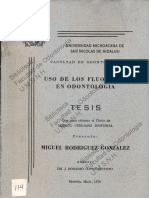 Uso de Los Fluoruros en Odontologia. 1975