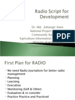 Radio Script PlanningFFFF-3