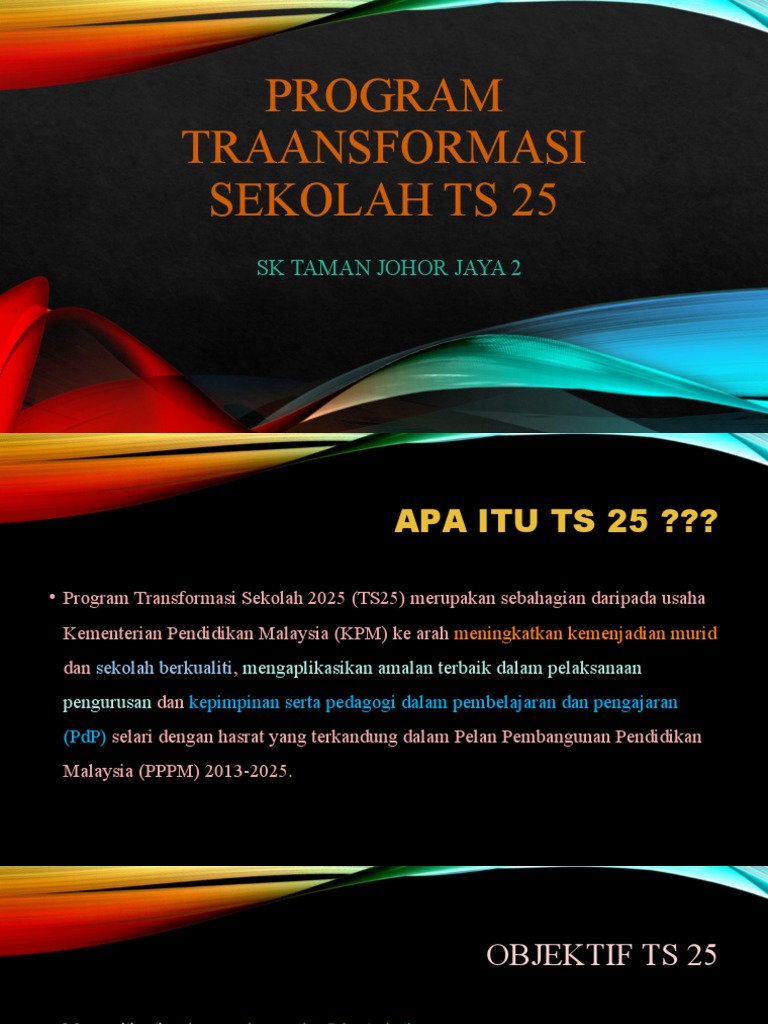 Program Traansformasi Sekolah TS 25 (Ibu Bapa) | PDF