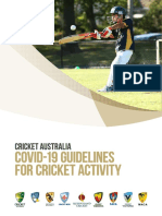 Cricket Australia: COVID-19 Guidelines For Cricket Activity