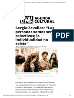 Sergio Zevallos_ “Las personas somos seres colectivos; la individualidad no existe” _ En Lima Agenda Cultural