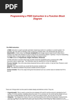 Programming A PIDE Instruction in A Function Block Diagram