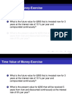 Time Value of Money-Exercise