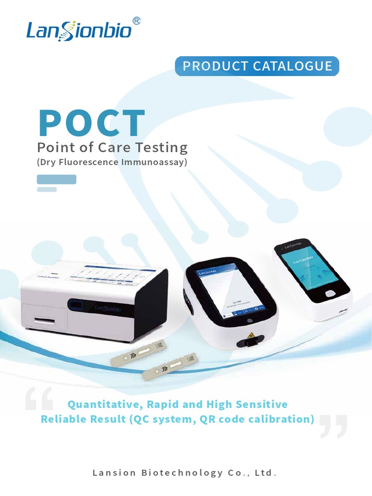 Lansion Bio POCT Immunoassay Catalog | PDF | Immunoassay | Medical ...