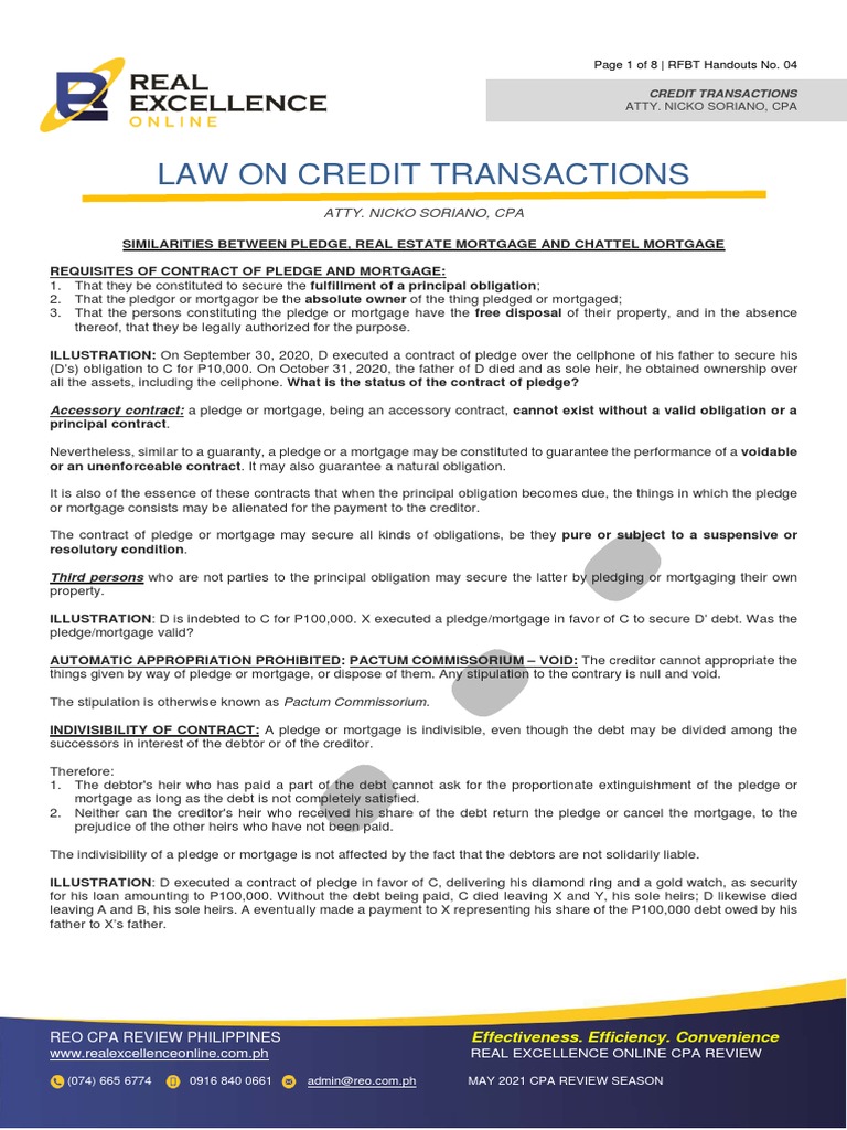 Credit Transactions | PDF