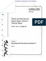 Vehicle Anti-Theft Security ...... System Design. Volume II Technical Report