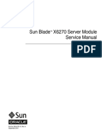 Sun Blade X6270 Server Module Service Manual: Part No. 820-6178-13, Rev. A September 2010