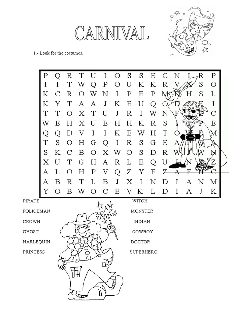 Carnival Wordsearch | PDF | Leisure