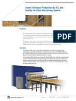 OSB Manufacturer Increases Production by 5% and Improves Quality With Mat Moistening System