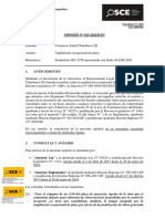Opinión 015-2021 - Consorcio Salud Chincheros III - Ampliacion Excepcional de Plazo PDF