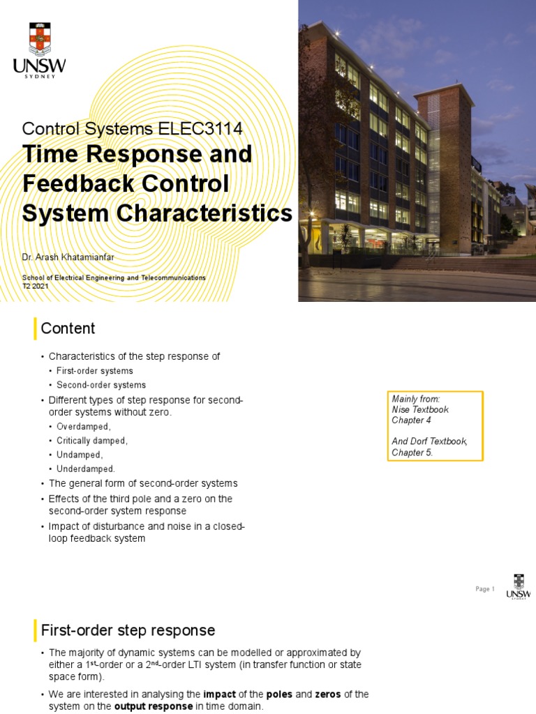 Step Response in Control Systems | PDF | Damping | Control Theory