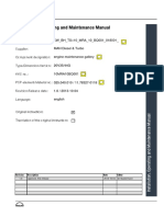 Installation, Operating and Maintenance Manual: MAN Diesel & Turbo