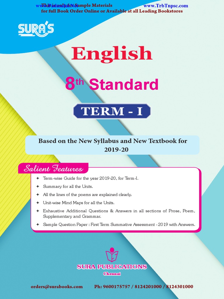 8TH STANDARD ENGLISH SURA GUIDE PDF FREE DOWNLOAD ENGLISH MEDIUM visual data 2