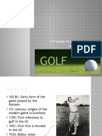12th Grade PE Golf Fundamentals