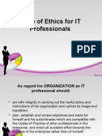 Code of Ethics For IT Professionals