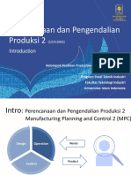 Perencanaan Dan Pengendalian Produksi 2: Kelompok Keahlian Production Engineering Dan SCM