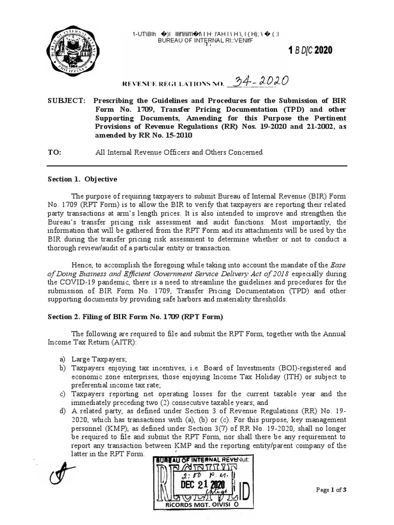 RR No. 34-2020 v2 | PDF | Taxes | Economies