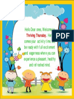 Thriving Thursday Activity Time