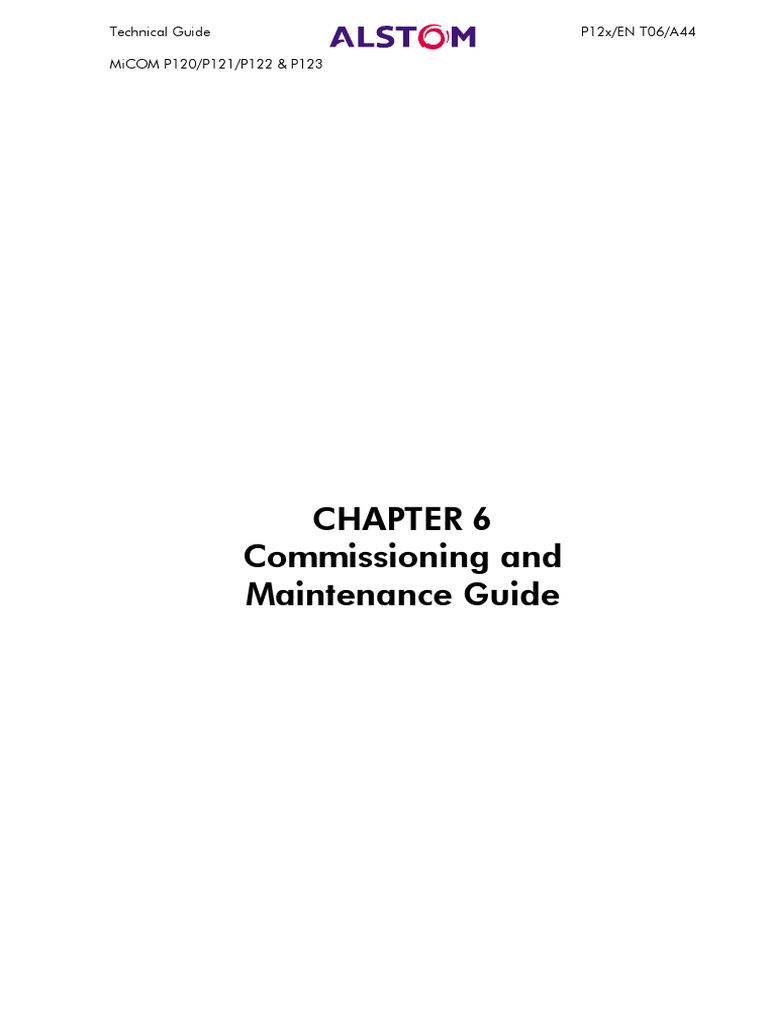 MiCOM P120-P123 Commissioning Guide | PDF | Relay | Electrical Connector