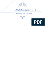 CFPP Assignment - 5: Aishwarya GVP FT213008