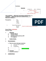 Format Rencana Duk Kesehatan