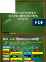 Day 3 Paggamit NG Panghalip at Pangngalan Sa Iba - T Ibang Sitwasyon