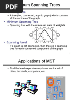 Minimum Spanning Trees