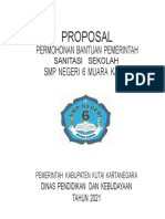 Proposal Sanitasi SMPN 6 Muara Kaman