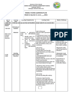 Weekly Home Learning Plan Week 8, Quarter 4, June - , 2021: Adviser