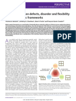 Interplay Between Defects, Disoroder and Flexibility in Metal-Organic Frameworks Prof Cheetham