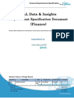 GAL Data & Insights Requirement Specification Document (Finance