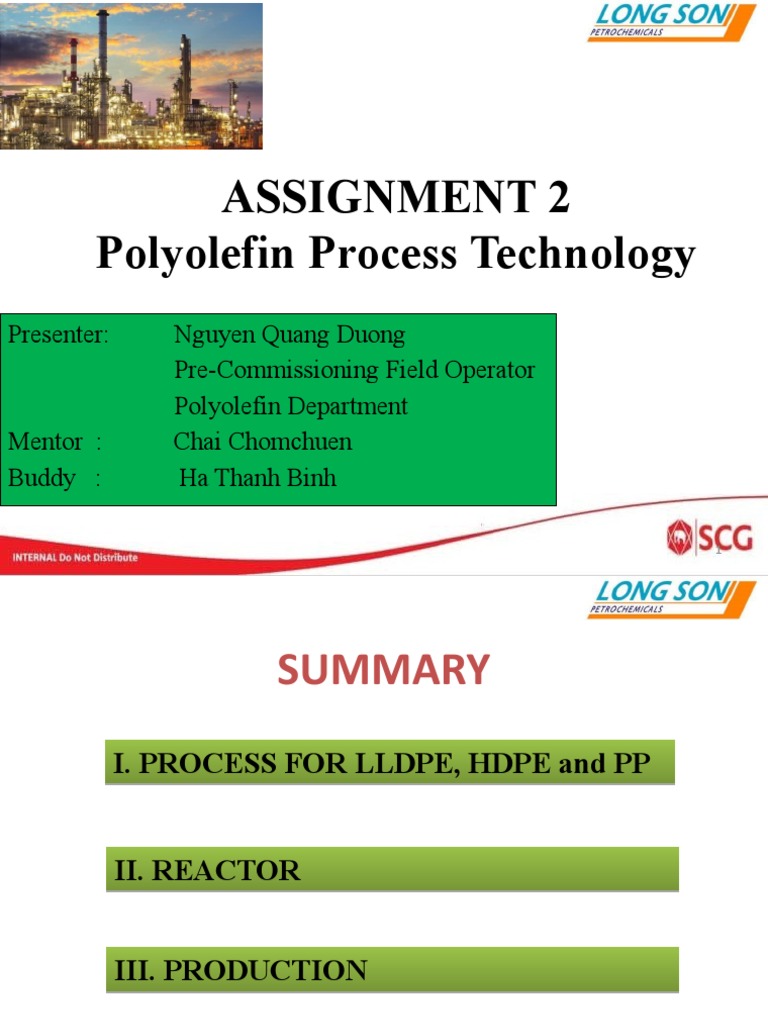 Polyolefin Production Processes Overview | PDF | Chemical Reactor ...