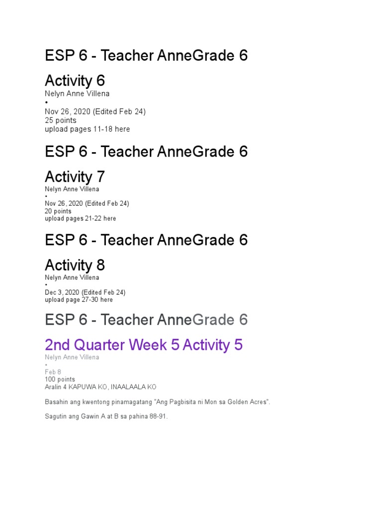 Esp 6 | PDF