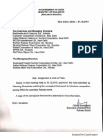 Bidding Process For Railway Projects For PSUs of MOR