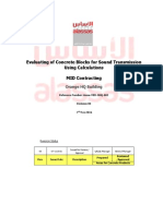 Evaluating of Concrete Blocks For Sound Transmission Class-Rev.00