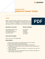 Job Descriptions For Career Tracks: For Upraised Embark Program 2021