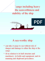 111effect of Cargo Including Heavy Lifts On The