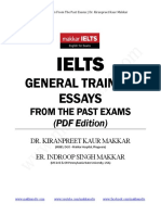 Ielts: General Training Essays