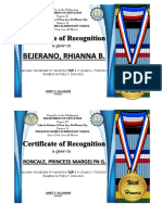 Bejerano, Rhianna B.: With Honors